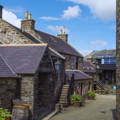 Intérieur de la cours de la distillerie Highland Park dans l'archipel des Orcades Orkney d'Ecosse