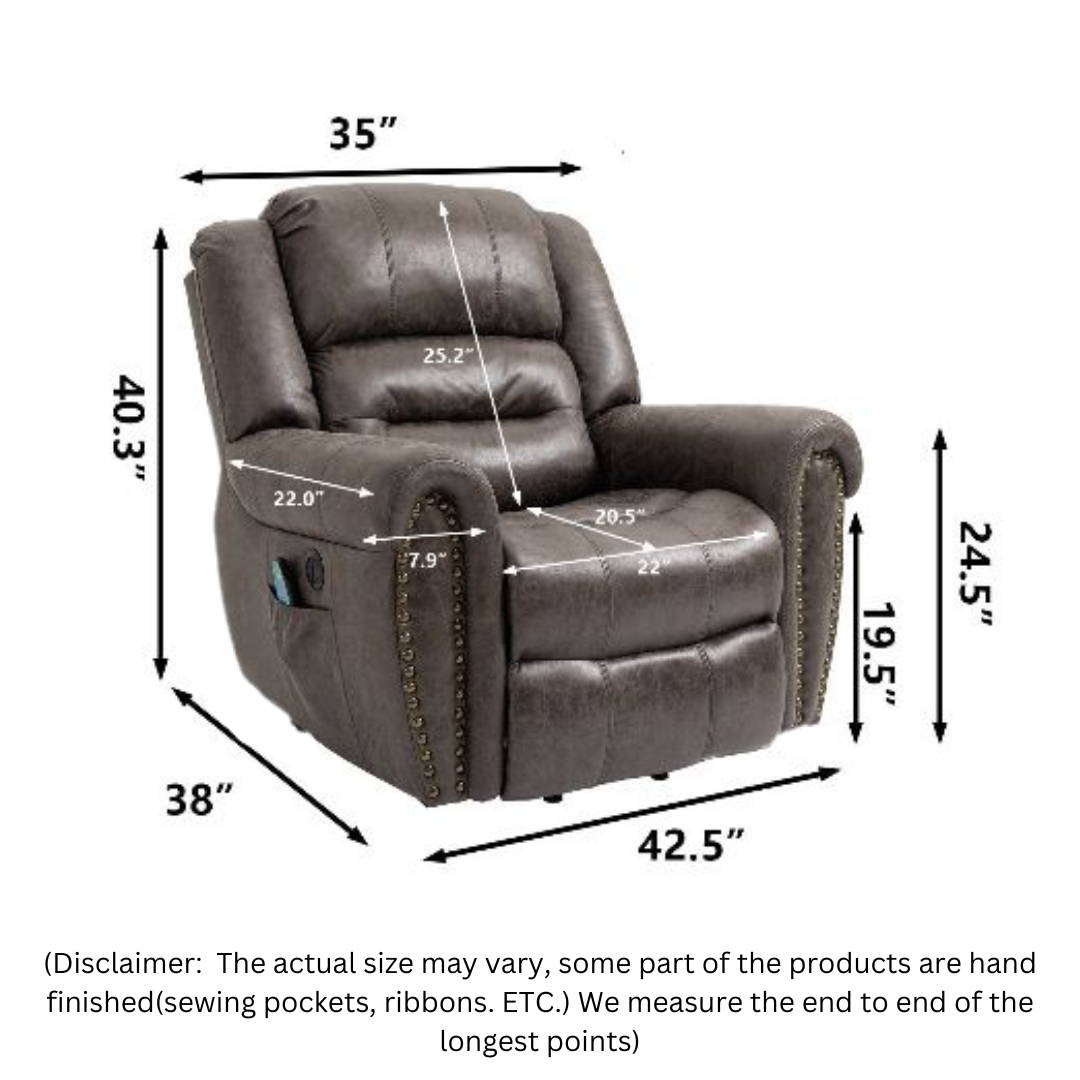 Edward Creation This huge and comfy lift chair is perfect for relaxing in your favorite spot.
