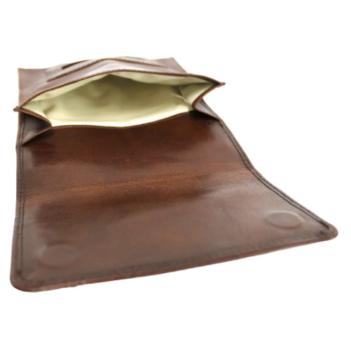 Full Grain Leather Tobacco Pouch 11032 Hide & Chic - Image 10