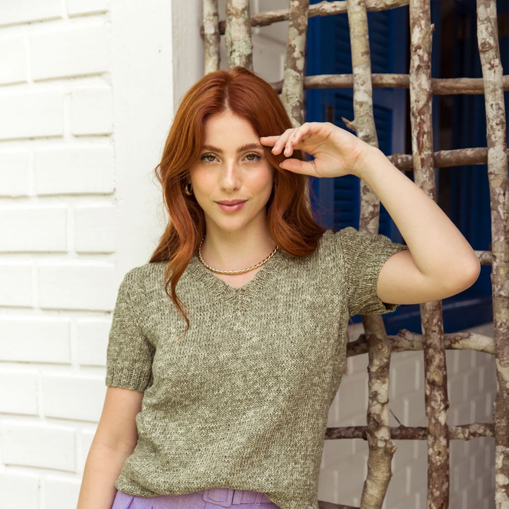 Olive Green Tee Knitting Pattern