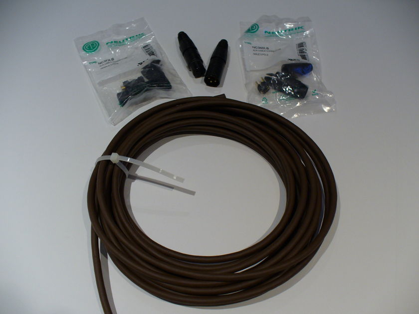 Belden 8402 1M Balanced Interconnects Neutrik Premium XLR Connectors Organic Sounding Cables