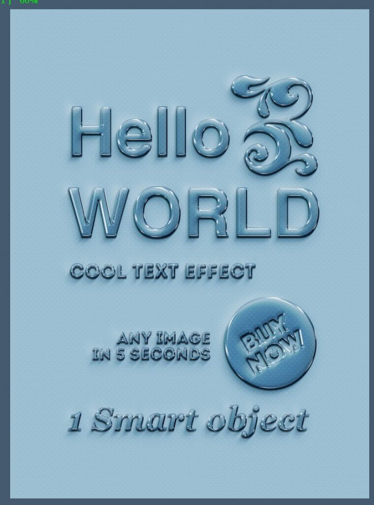 Текст из стекла - исходник для Фотошоп в .PSD