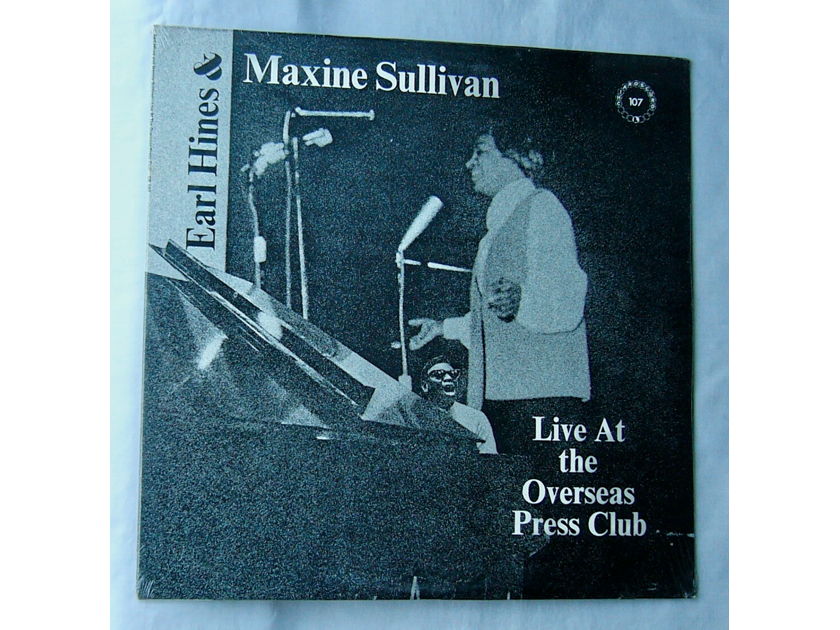 MAXINE SULLIVAN & EARL HINES LP~ - LIVE AT THE OVERSEAS PRESS CLUB~ rare SEALED 1970 vocal jazz album