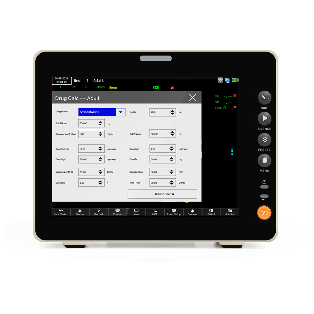 8-Inch Touchscreen Patient Monitor
