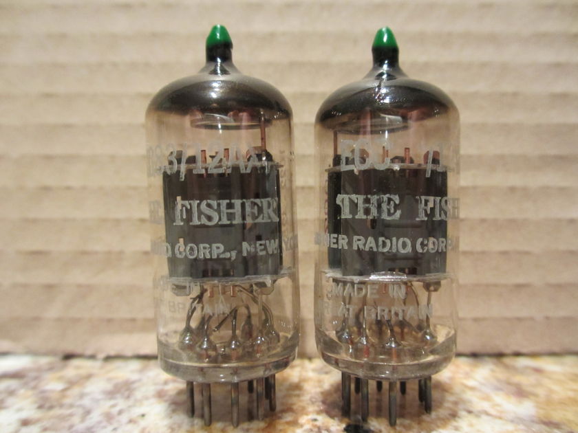 Matched Pair Mullard 12AX7 tubes: Phono Grade Pair; Copper Posts-- Originally from Vintage Tube Services