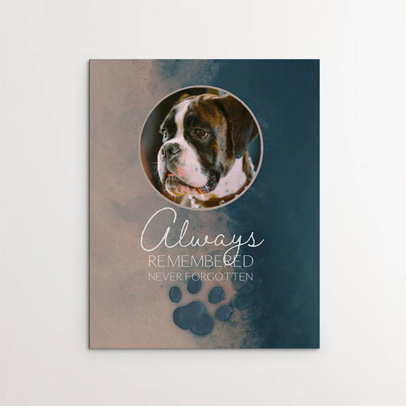 Always Remembered, Never forgotten, Boxer dog memorial