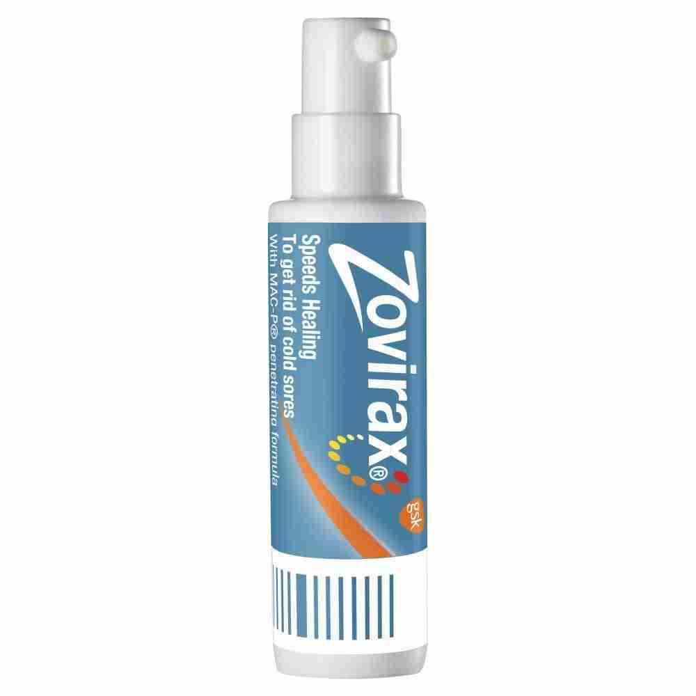 Zovirax Cold Sore Treatment Cream Pump 2G - Image 4