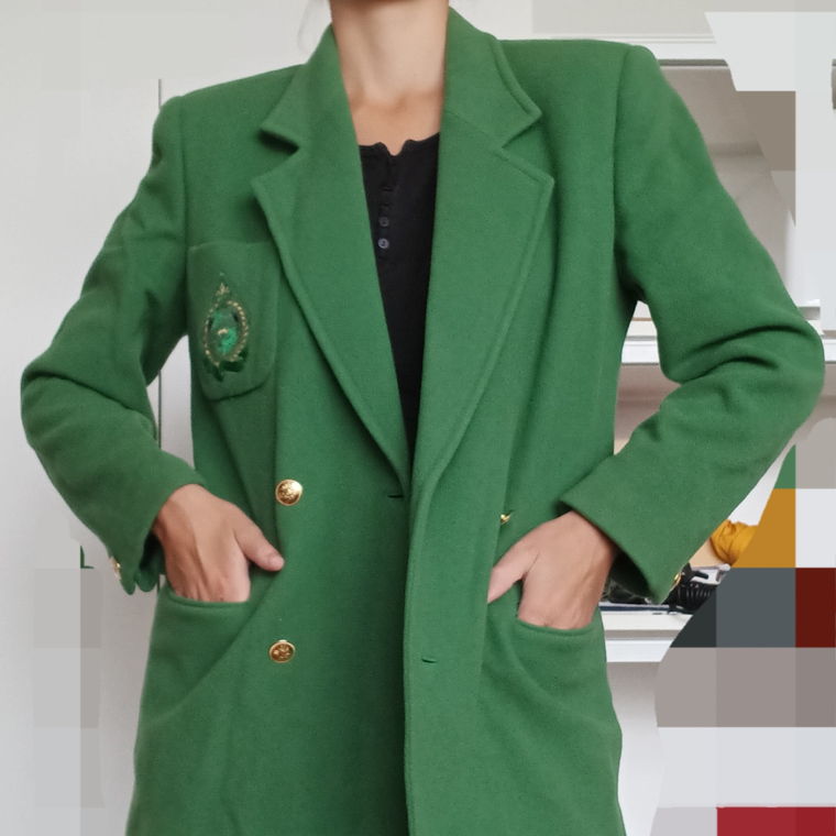 Grüne vintage Anzugsjacke