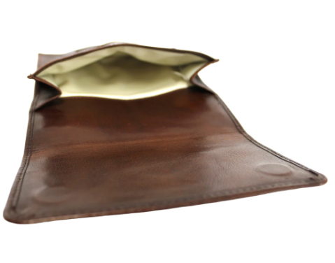 Full Grain Leather Tobacco Pouch 11032 Hide & Chic - Image 9
