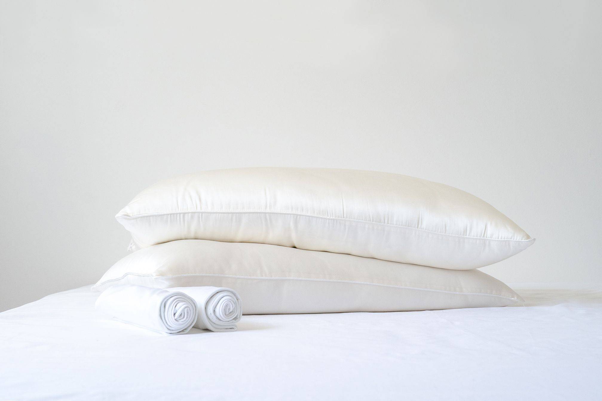 Featuring Weavve's Silk Pillow Set of 2 + Pillowcase Pair
