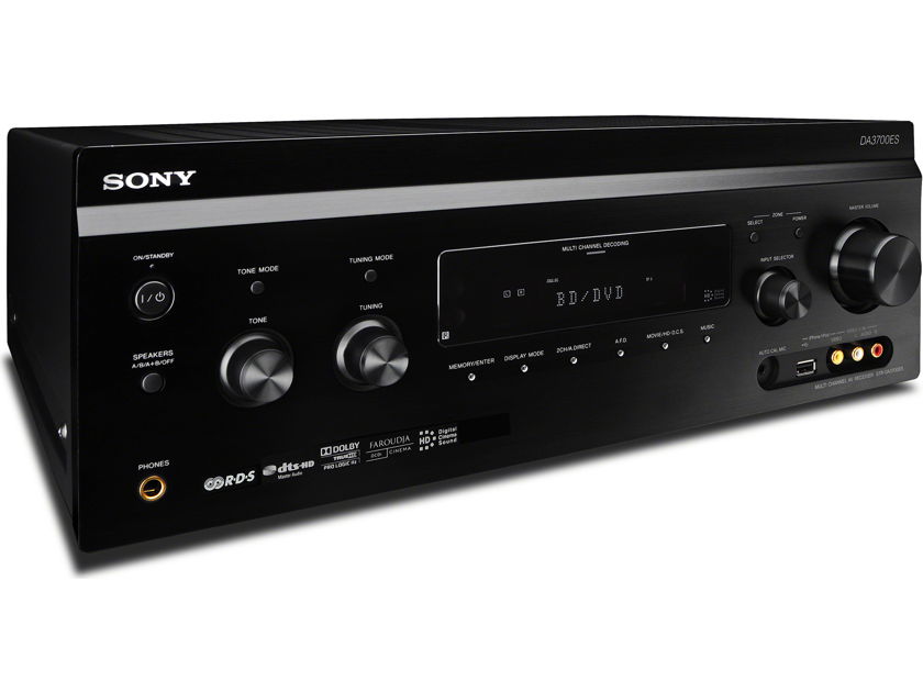 SONY ES 7.2 Channel AV Home Theater Receiver STR-DA3700ES Black in Mint Condition
