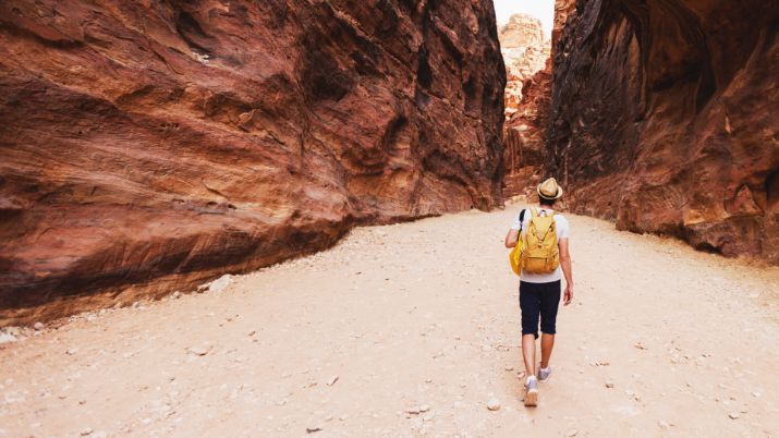 HIKING THE BACK ROUTE IN PETRA HIKING THE BACK ROUTE IN PETRA