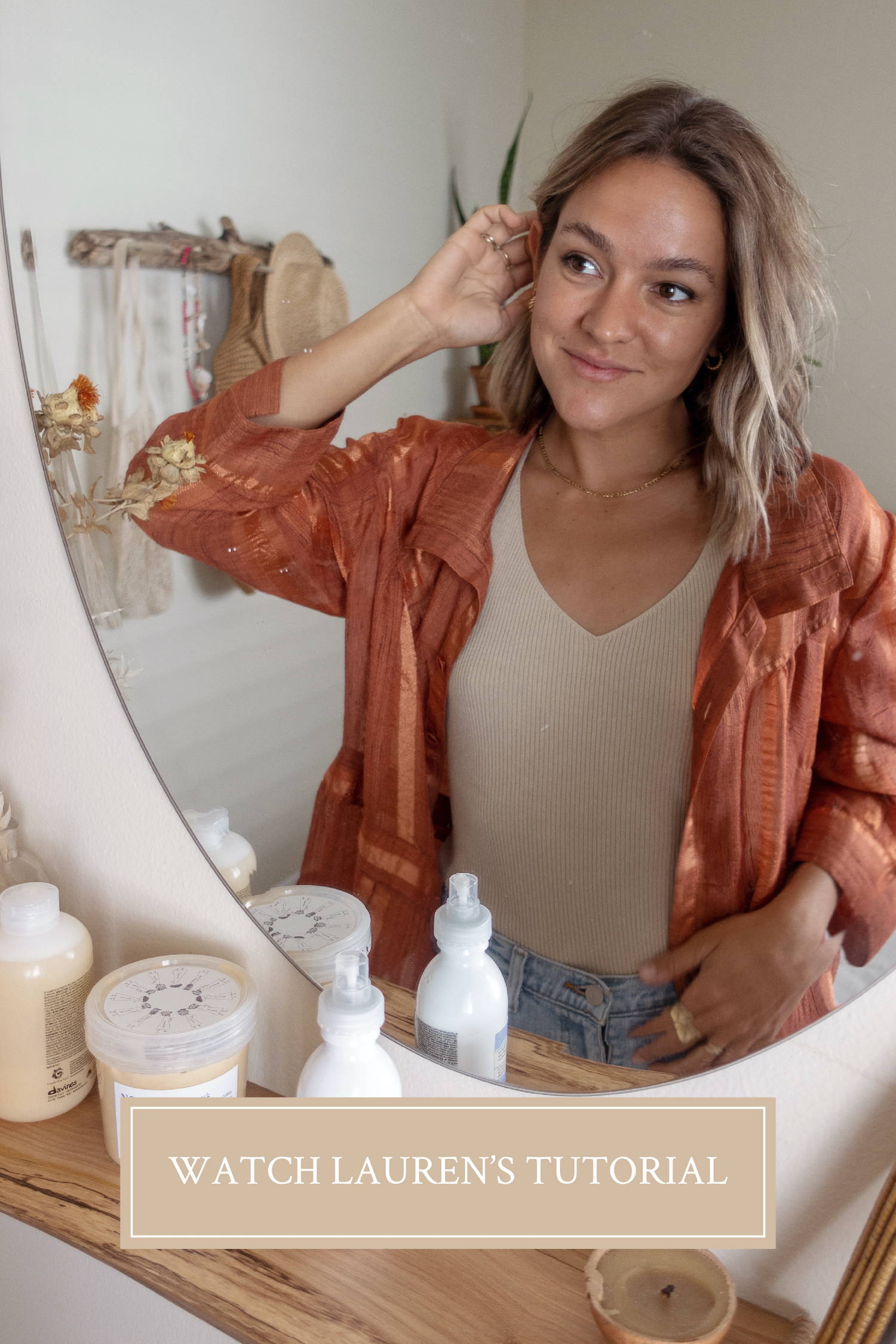 Lauren's hair tutorial using Davines products