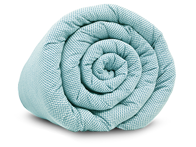 LEVIA Cover Jacquard Cotton - Turquoise