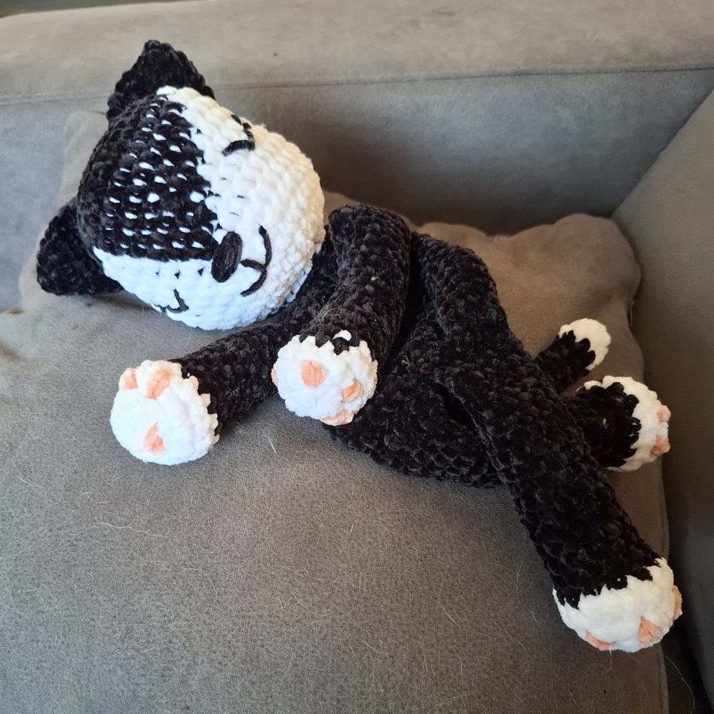 Poesje Mau knuffeldoekje velvet