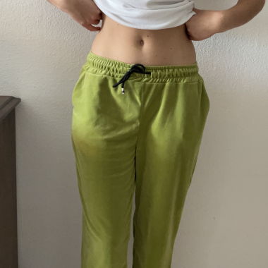 Green sweatpants 