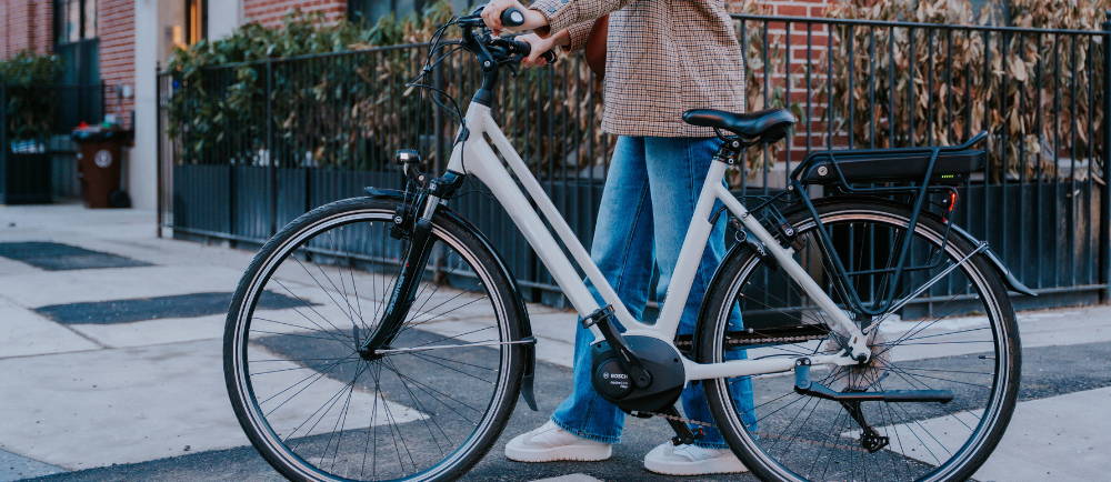 A woman on a Gazelle Medeo