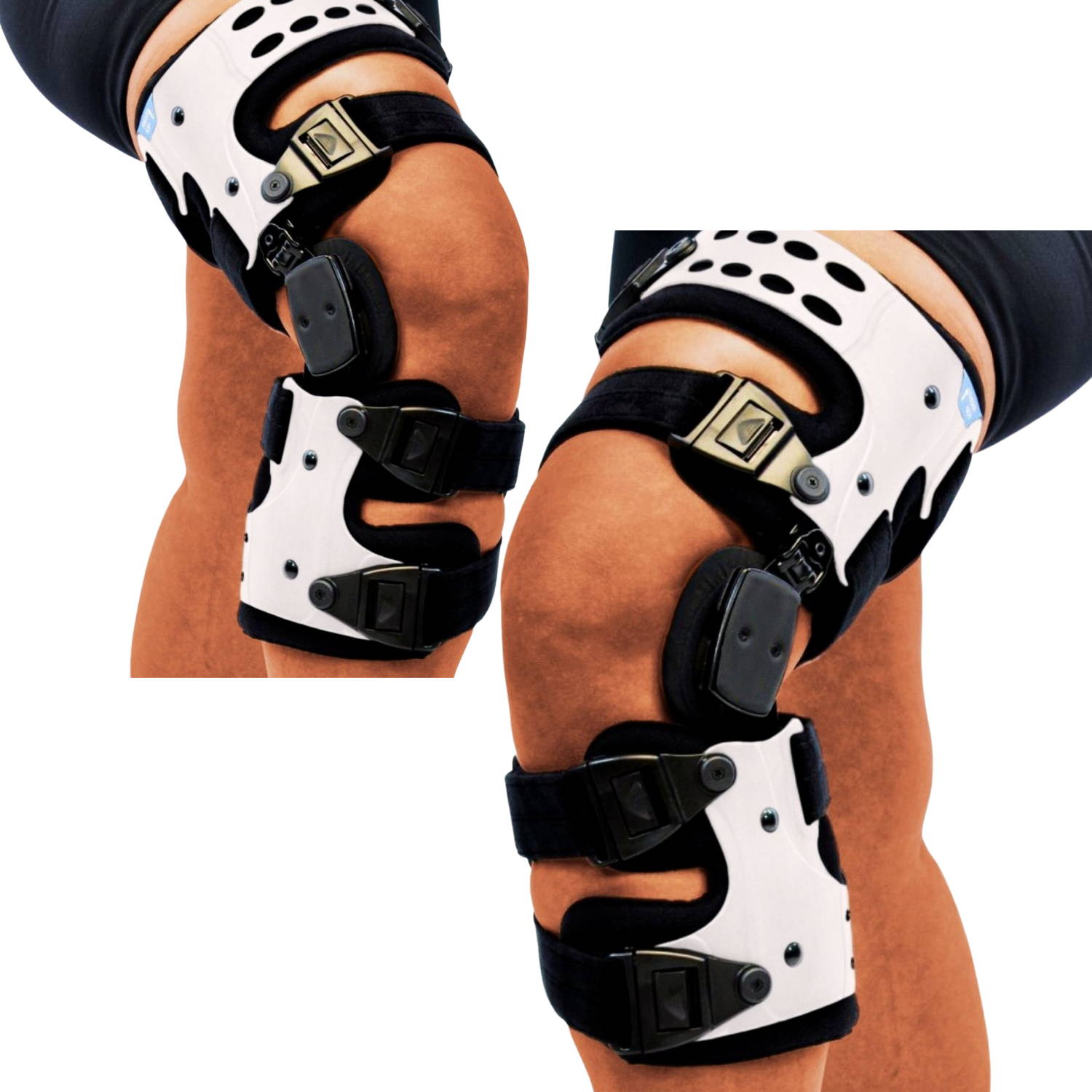  Brace Align Osteoarthritis Offloading Knee Brace for Knee Pain,  Arthritis Pain Relief - Medial or Lateral - For Men and Women - L1843/L1851  : Health & Household