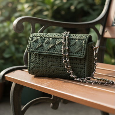 Olive Milanese Convertible Clutch
