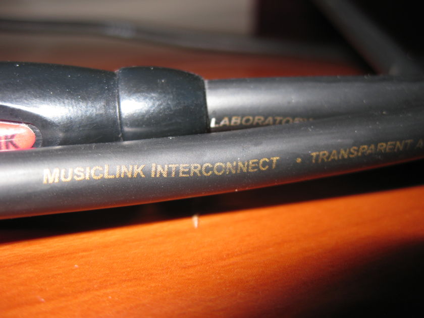 Transparent Audio MusicLink Interconnect Cable. 2 Meters. RCA.