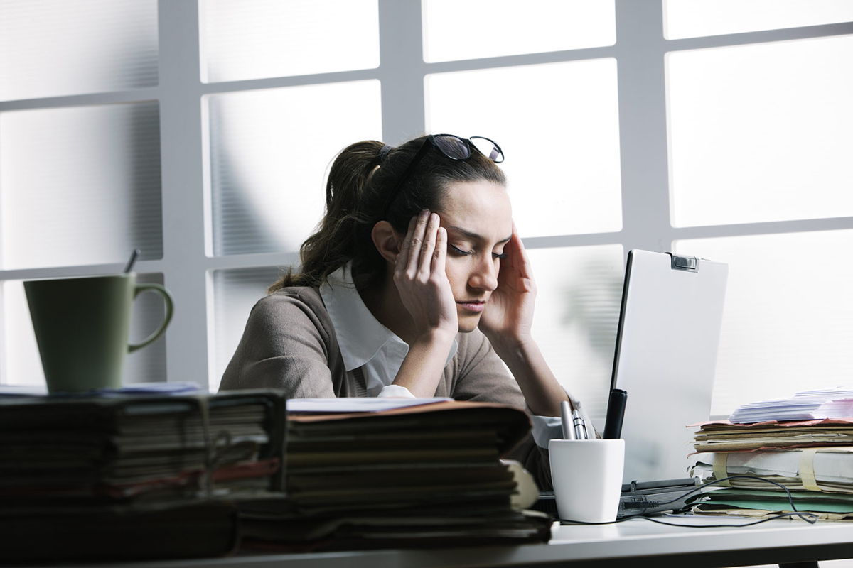 Person managing everyday stress