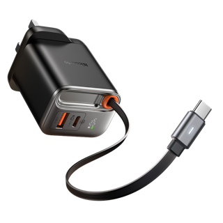شاحن ماكدودو الذكي بكابل سحب (Mcdodo FreeGo 40W GaN Charger)