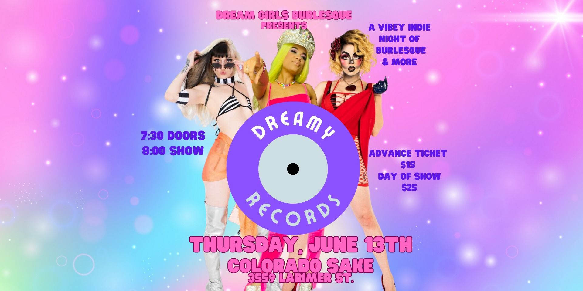 Dreamy Records Burlesque Show promotional image