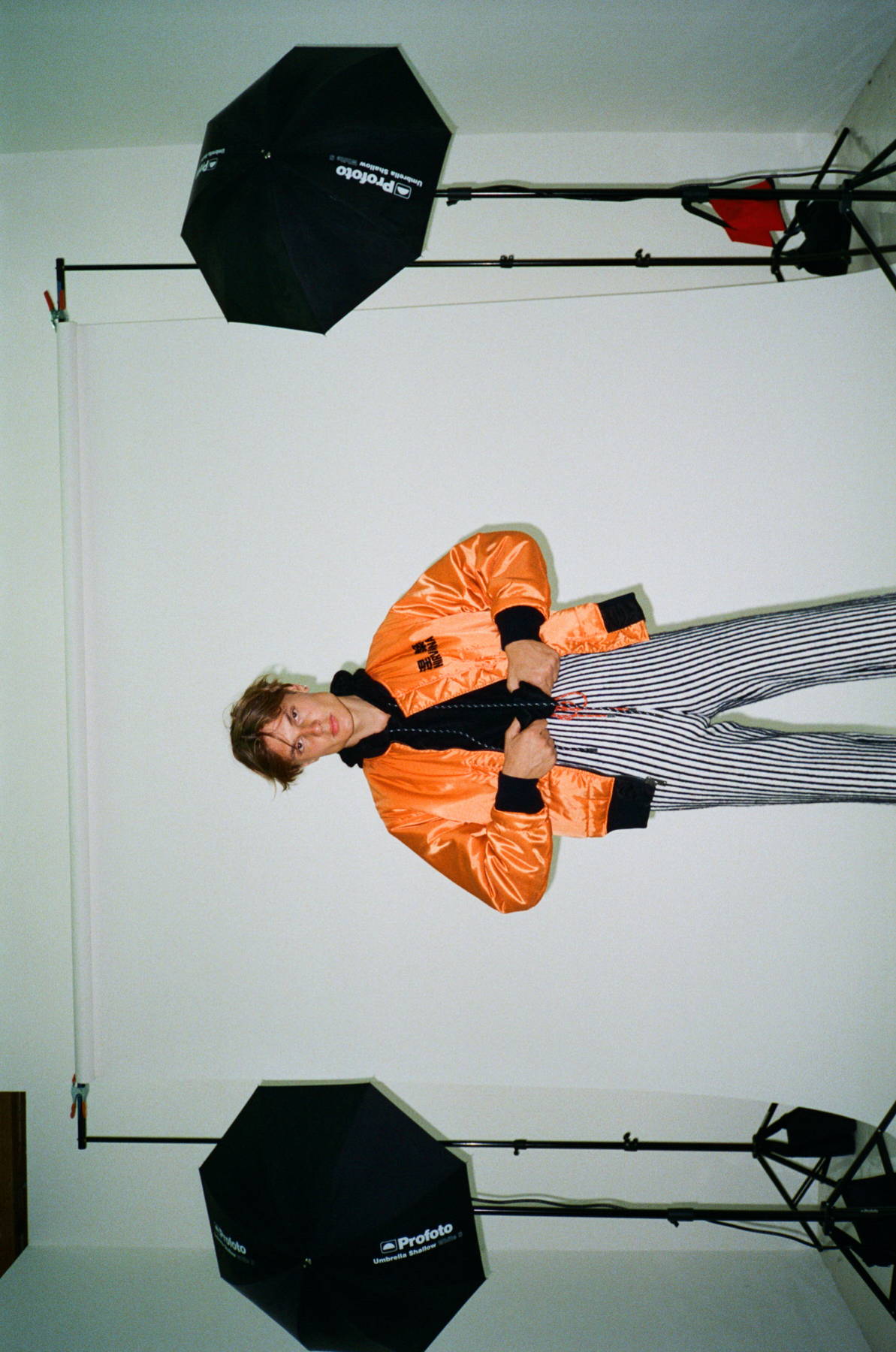 striped cropped trousers christian dada-hlorenzo fw17