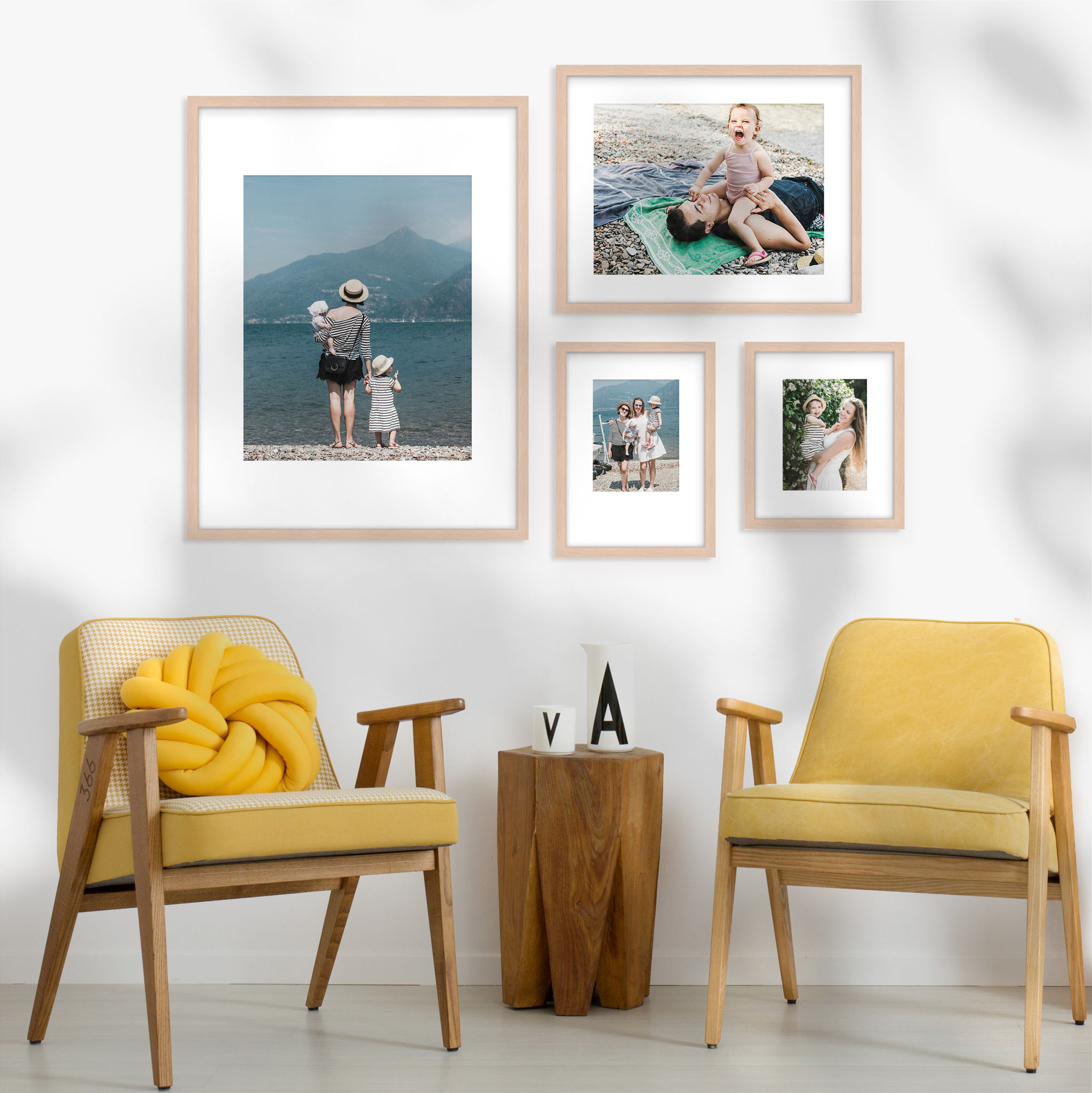 Framefox Gallery Wall: Shifted Grid | Framefox