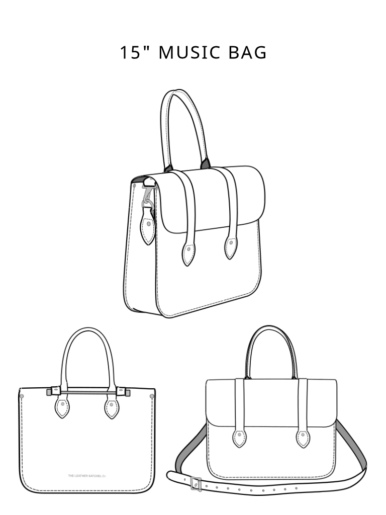 Sketch of a 15-inch Music Bag