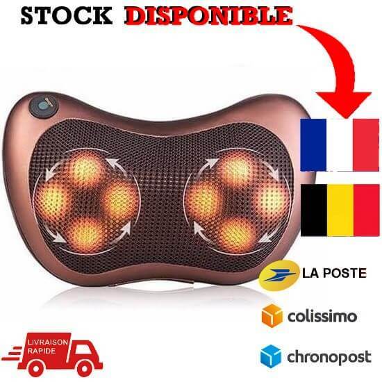 coussin de massage, coussin massant chauffant, coussin massage shiatsu