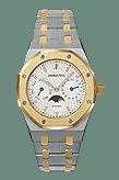 Royal Oak 25594 Moon Phase Stainless Steel / Yellow Gold / White