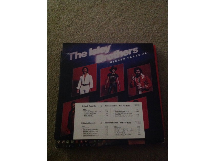 The Isley Brothers - Winner Takes All 2LP White Label Promo LP NM T-Neck Records Vinyl NM