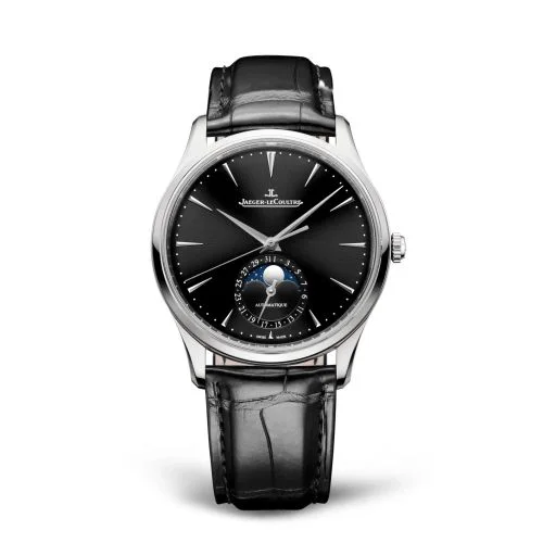 Master Ultra Thin Moon Stainless Steel / Black / Alligator