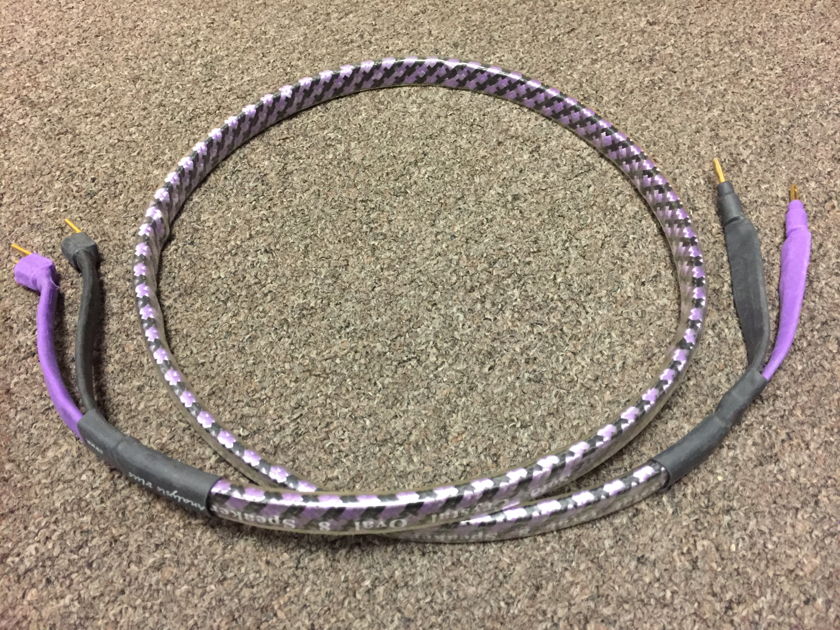 Analysis Plus Solo Crystal Oval 8 Speaker Cables, single run
