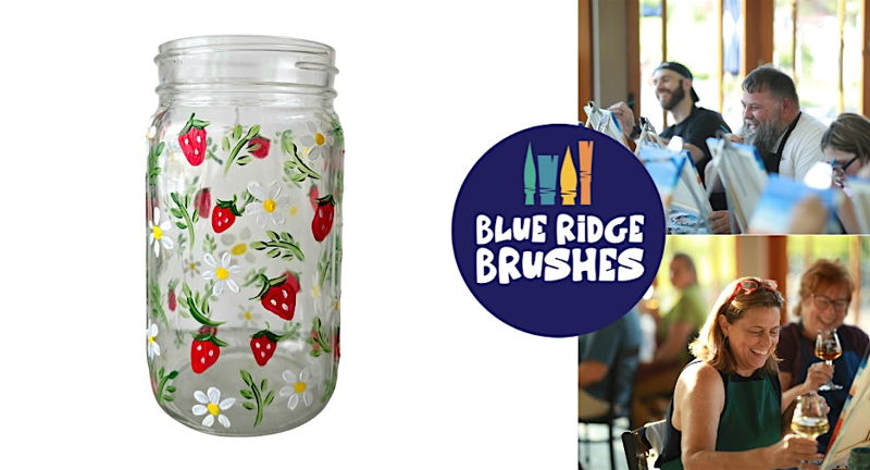 Paint + Sip: Strawberry Mason Jar