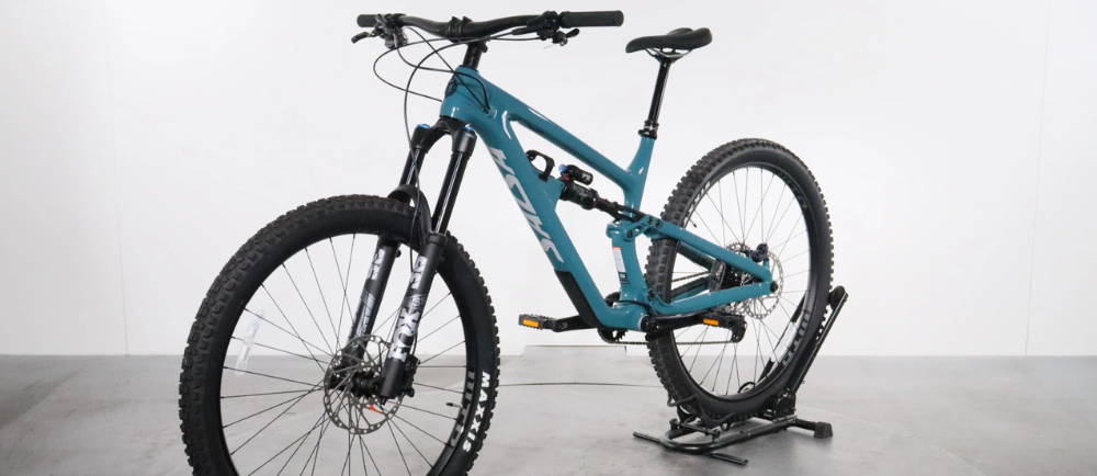 Salsa mountain bike being displayed