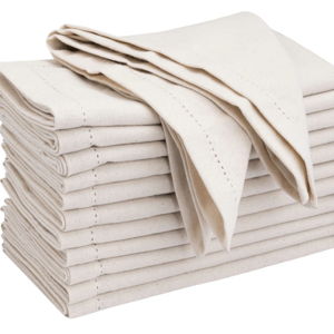 18x18" Hemstitch Napkins Natural