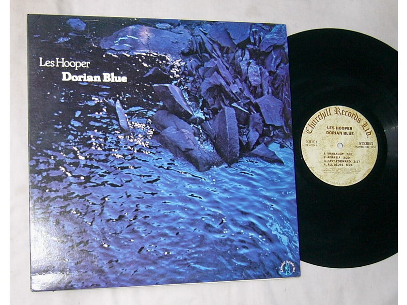 LES HOOPER - DORIAN BLUE  - - RARE ORIG 1977 JAZZ LP - CHURCHILL PRIVATE LABEL