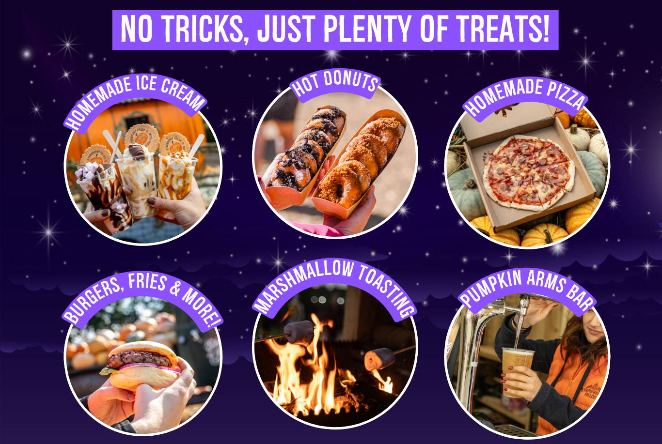 Experience Pumpkin Nights at Strawberry Fields, Lifton – glowing twilight pumpkin patch, live music, entertainment & fire show. A magical autumn evening in Devon!