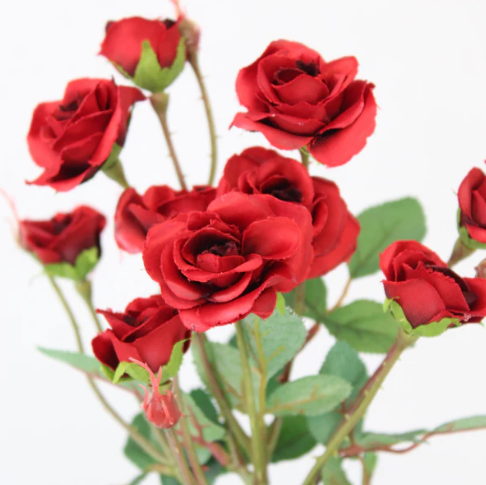 Red Mini Rose - Realistic Artificial Flowers