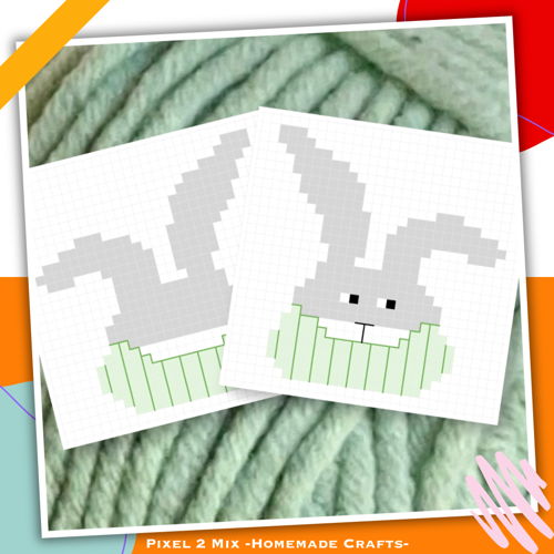 Ricky - The Bunny Pillow Cover - Corner to Corner C2C Crochet