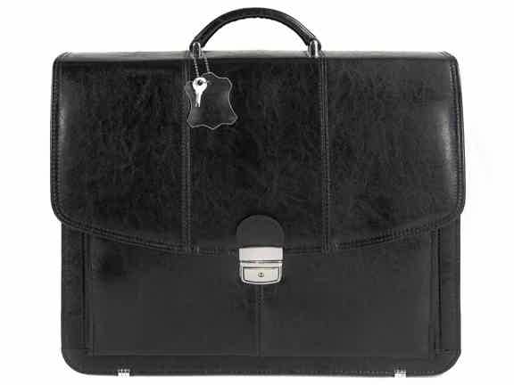 Laptoptasche-Leder Aktentasche mit Laptopfach-15 6 Zoll - VIGGIANO