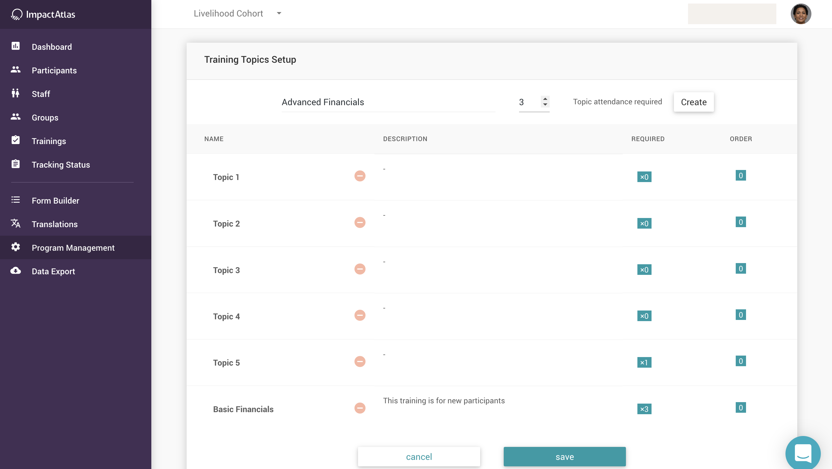 How to Create a New Training Topic
