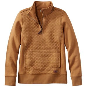 Women's Quilted Quarter-Zip Pullover | Sweatshirts at L.L.Bean
