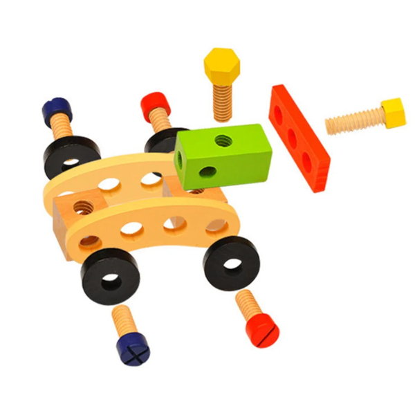 Pretend play tool carpenter set in carry case-kids play - Image 4