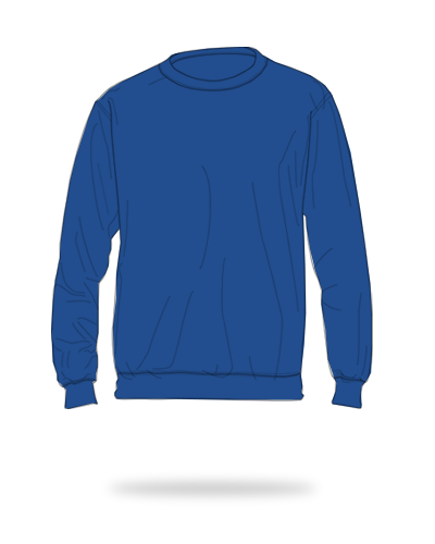 Royal blue adult fit cotton fleece crewneck sweatshirt sj clothing manila philippines