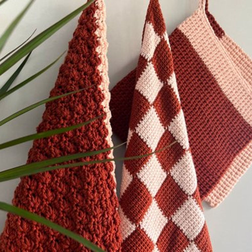 Free Crochet Pattern for Kitchen Towel