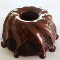 hannahmax baking, chocolate bundt cake with gooey glazed chocolate