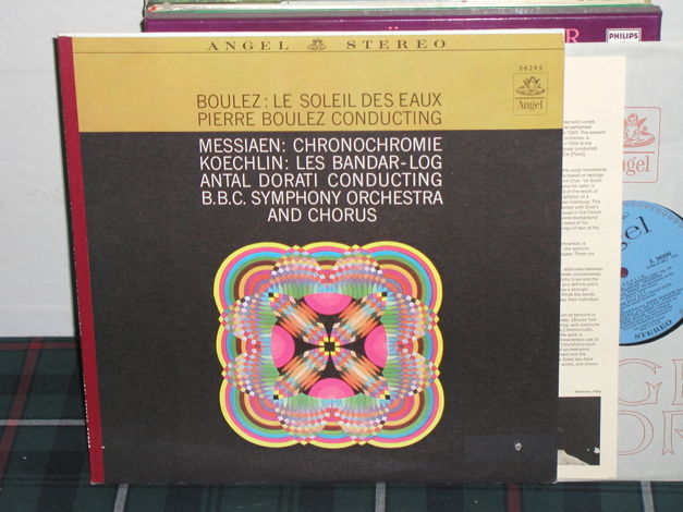 Dorati/BBCSO&C - Boulez/Messiaen Blue/Silver Angel LP f...